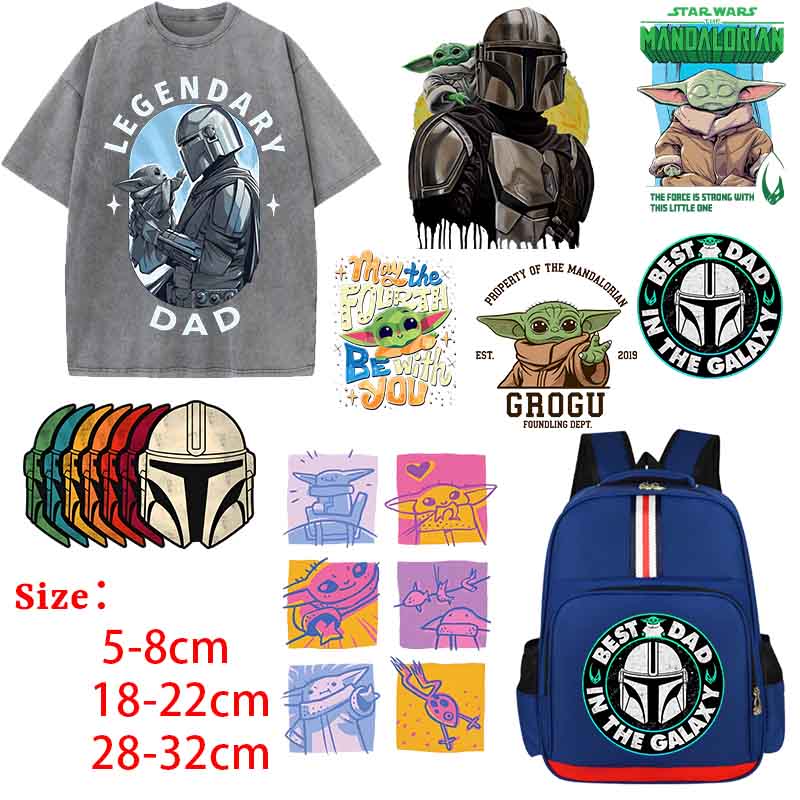 Baby Yoda Nursery Decor - Stars-wars Iron on Patches for Clothing
