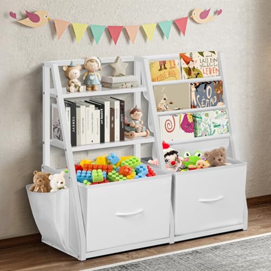 Baby Nursery Drawers - Bookshelf and Toy Storage Book Shelf