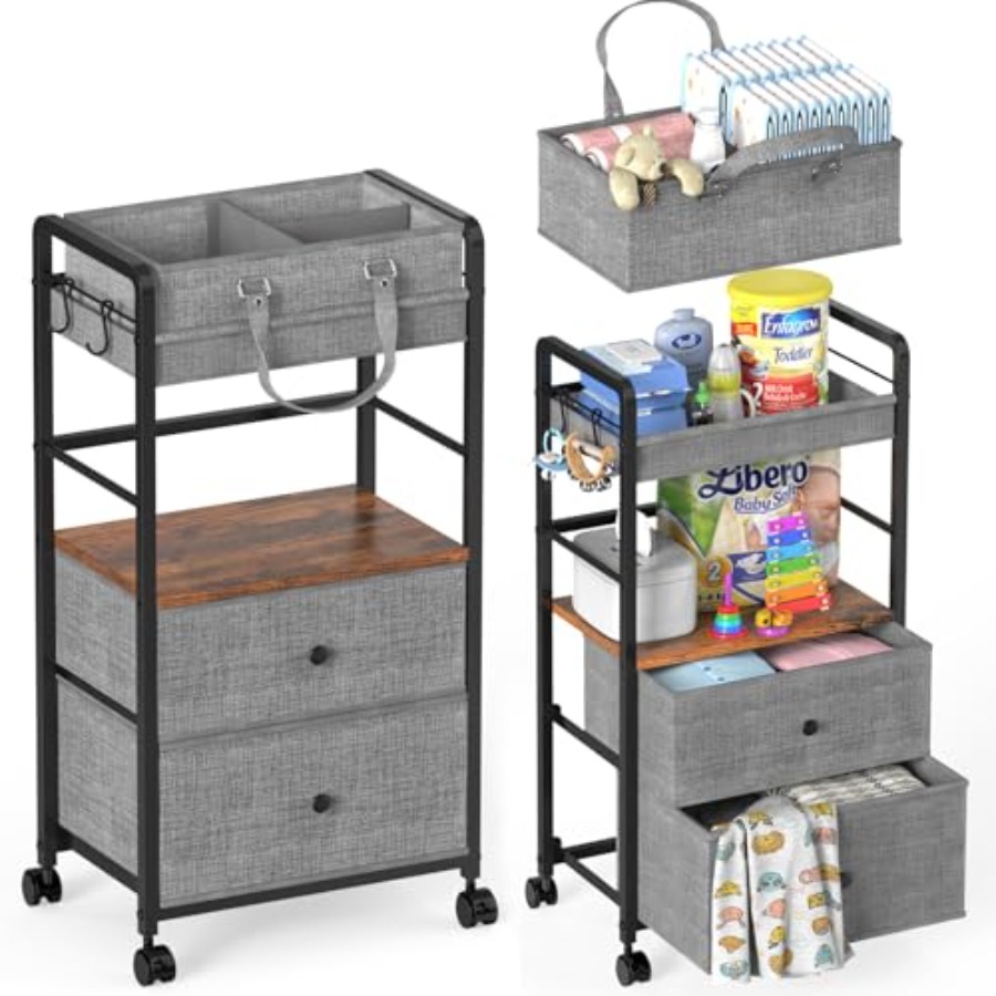 2IN1 Baby Diaper Caddy Organiz - огляд і ціна Baby Nursery Drawers