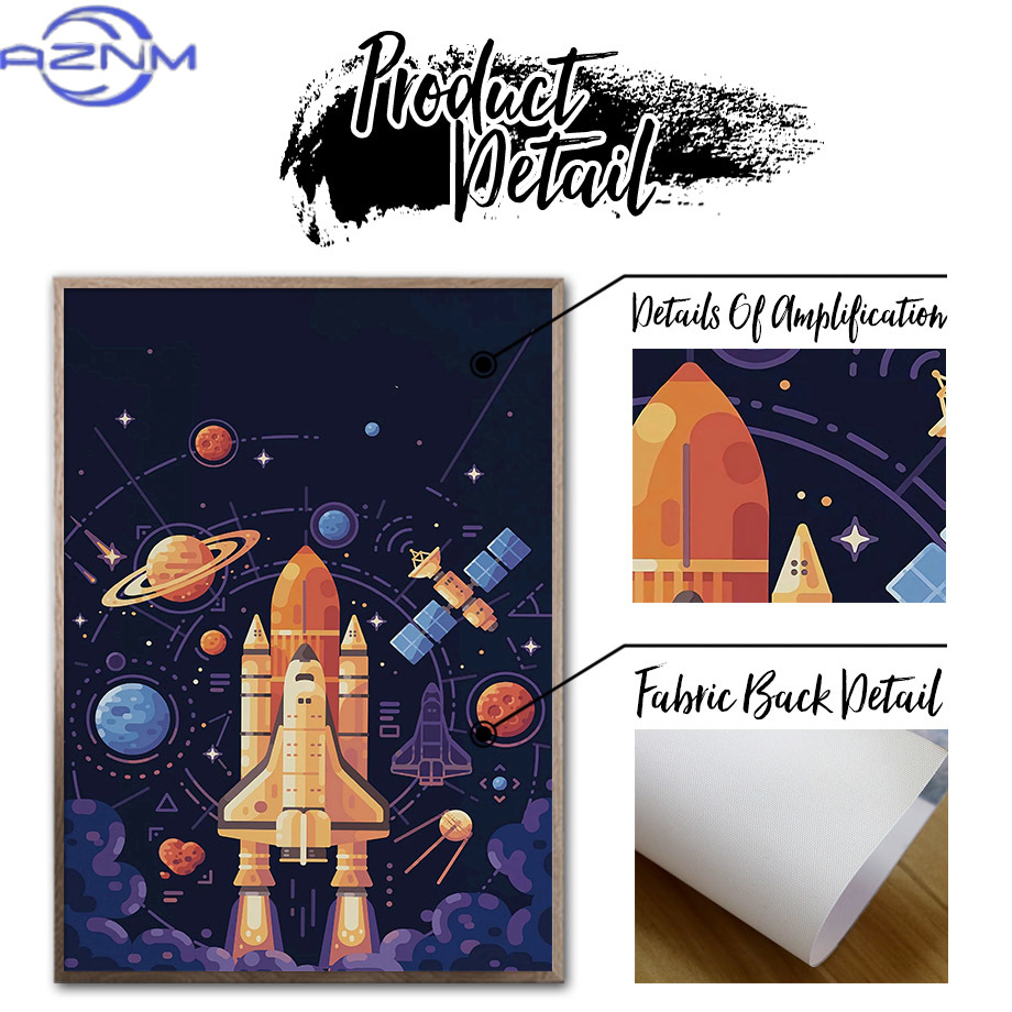 Planet Rocket Number Alphabet  - огляд і ціна Baby Nursery Pictures