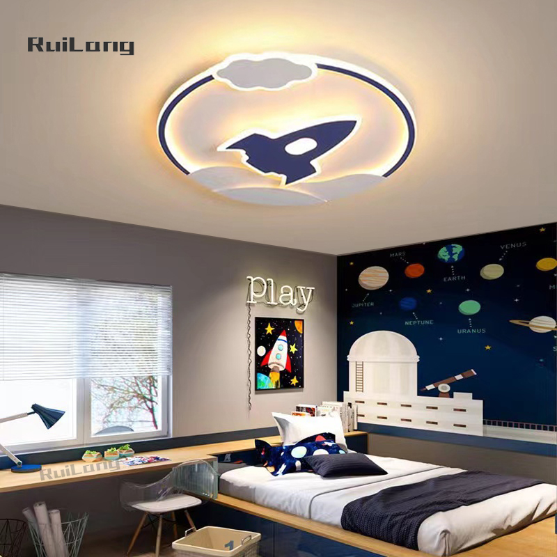 Cartoon Rocket Ceiling Lamp fo - огляд і ціна Baby Nursery Light Fixture