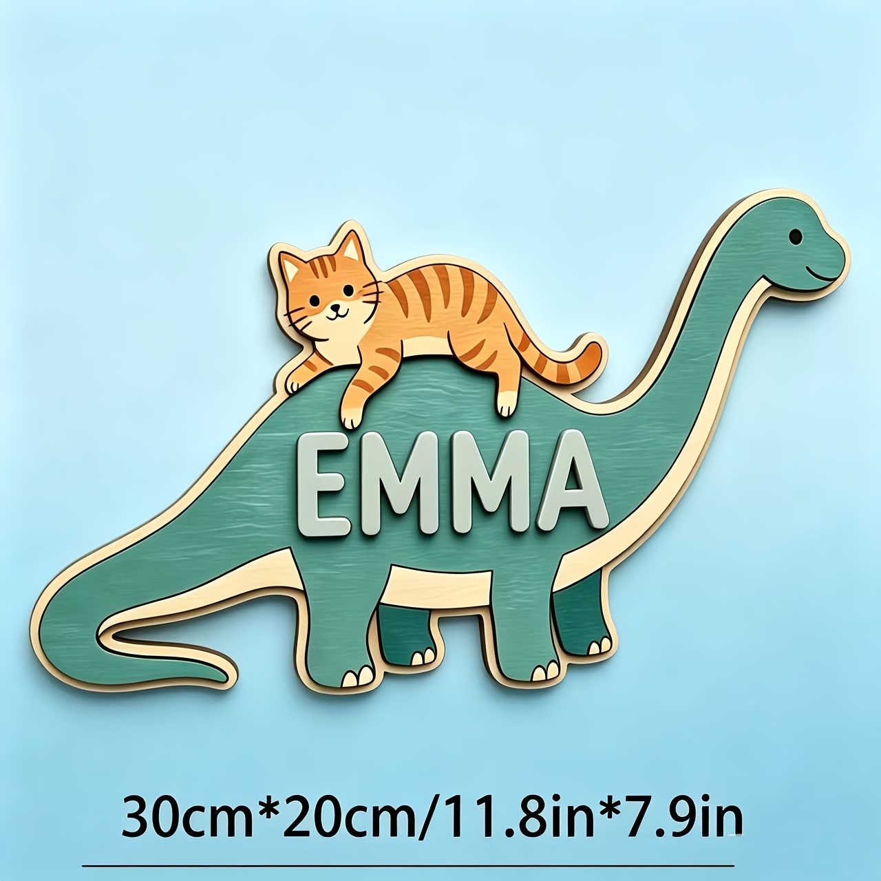 Personalized Cat Riding Dinosa - огляд і ціна Baby Nursery Room