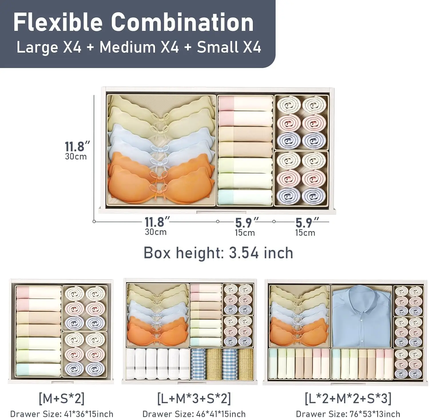 Drawer Organizer Clothes, 12 P - огляд і ціна Baby Nursery Drawers