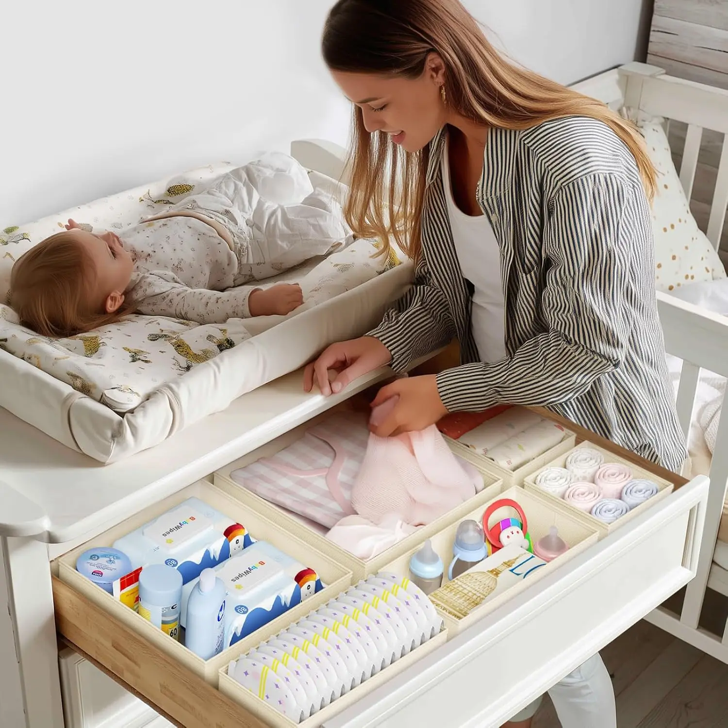 Drawer Organizer Clothes, 12 P - огляд і ціна Baby Nursery Drawers
