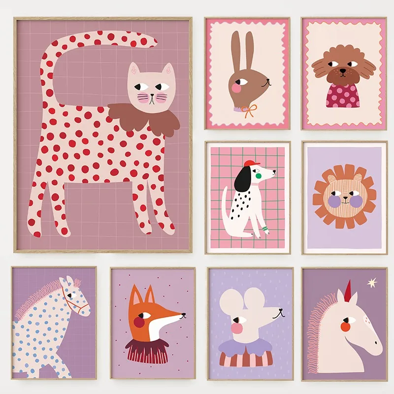 Cartoon Cute Animals Illustrat - огляд і ціна Baby Nursery Pictures
