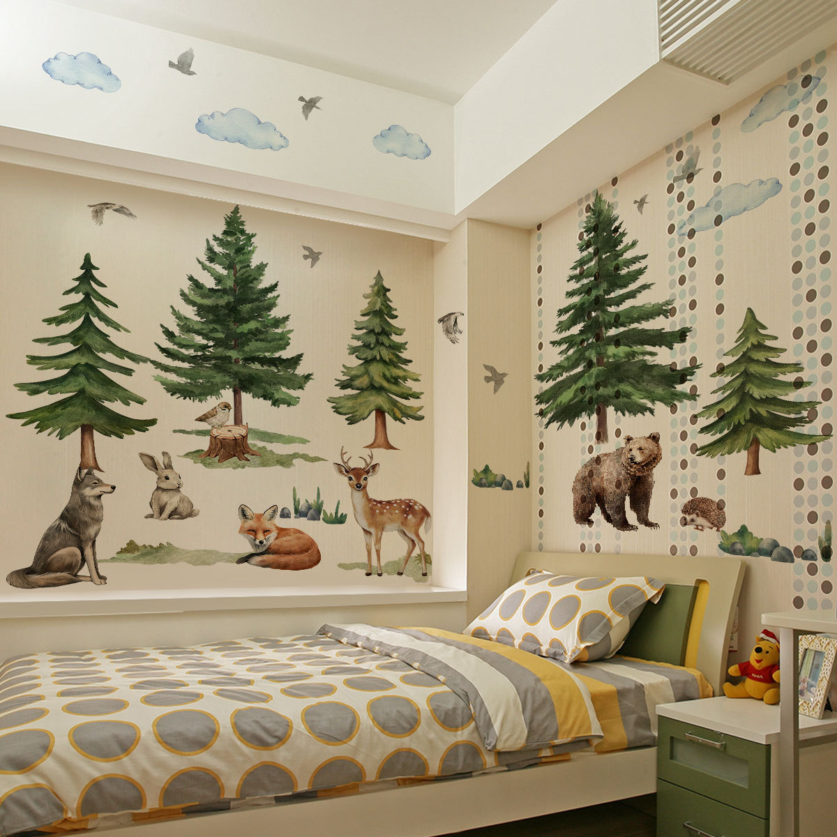 Cartoon Woodland Safari Wall S - огляд і ціна Baby Nursery Set Furniture