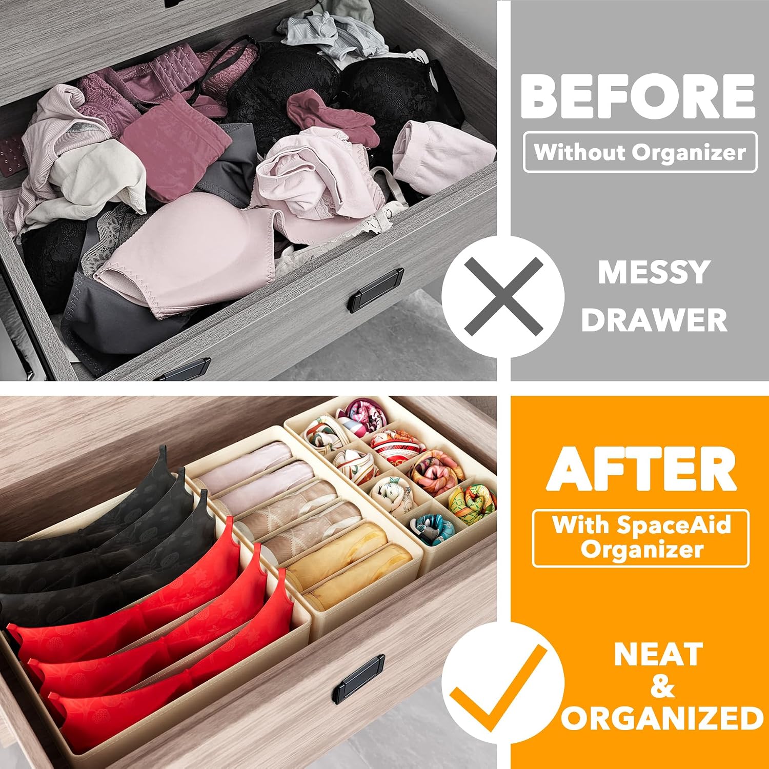 Drawer Organizer 4 Pack with D - огляд і ціна Baby Nursery Drawers
