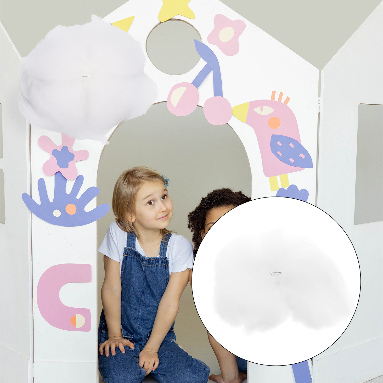 4Pcs Lifelike Cotton Cloud Han - огляд і ціна Baby Nursery Light Fixture