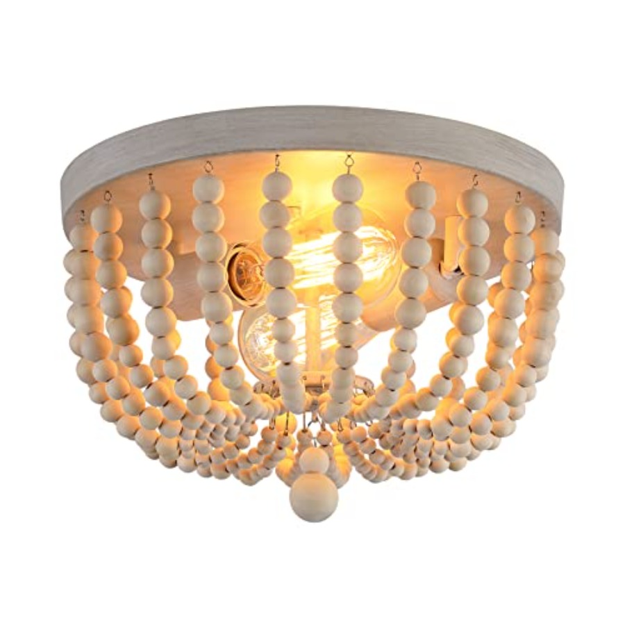 Boho Chandelier Wood Beaded Fl - огляд і ціна Baby Nursery Light Fixture