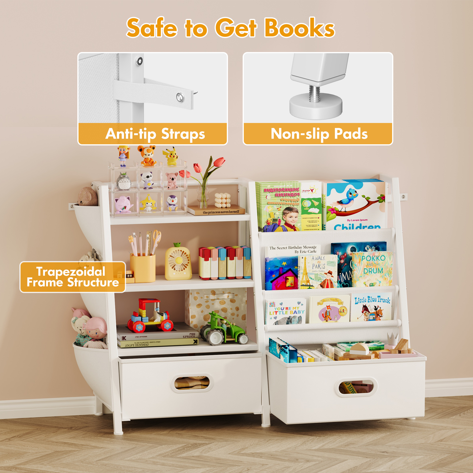 Modern Toddler Bookshelf Nurse - огляд і ціна Baby Nursery Drawers