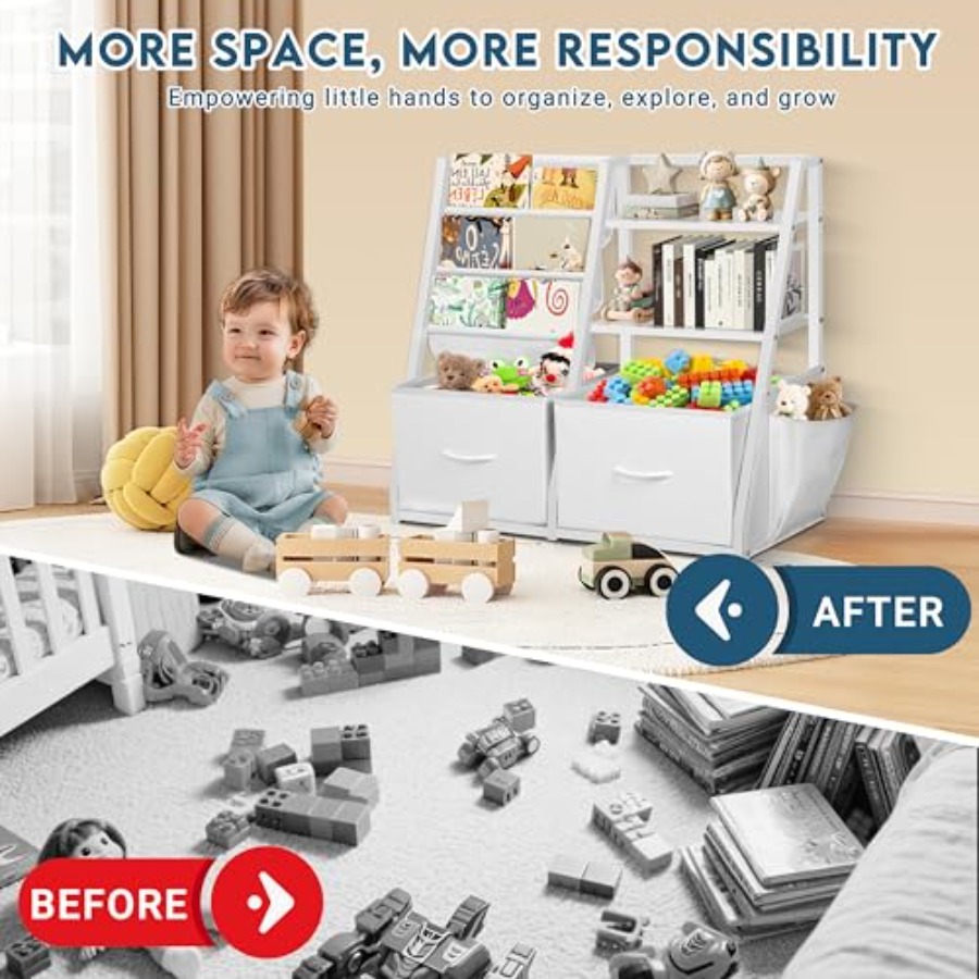 Bookshelf and Toy Storage Book - огляд і ціна Baby Nursery Drawers