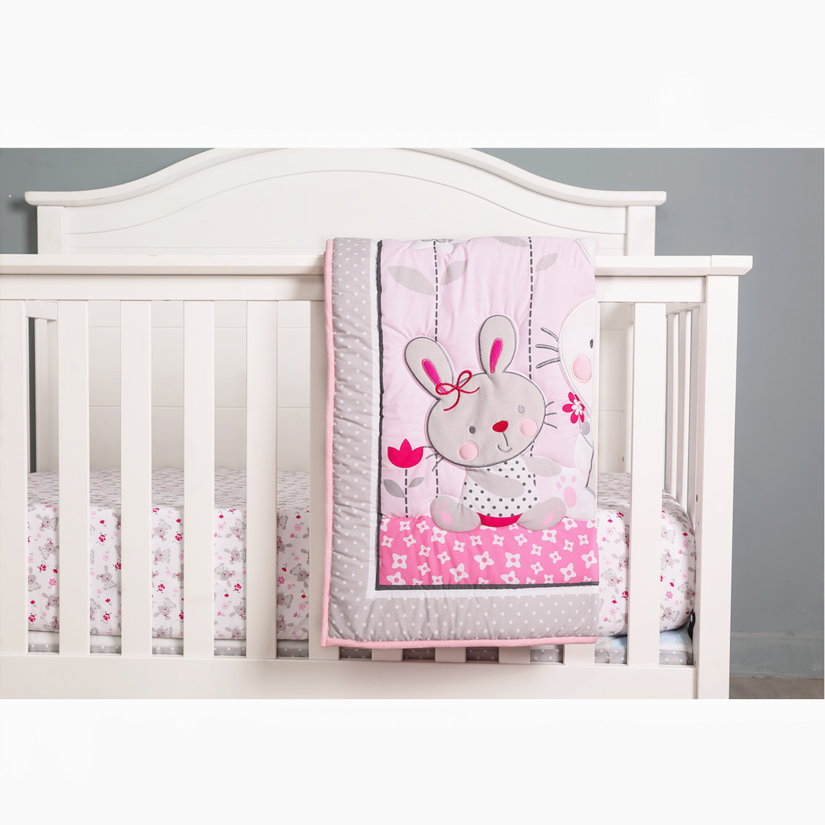3Pcs NewBorn Baby Crib Bedding - огляд і ціна Baby Nursery Bedding Sets