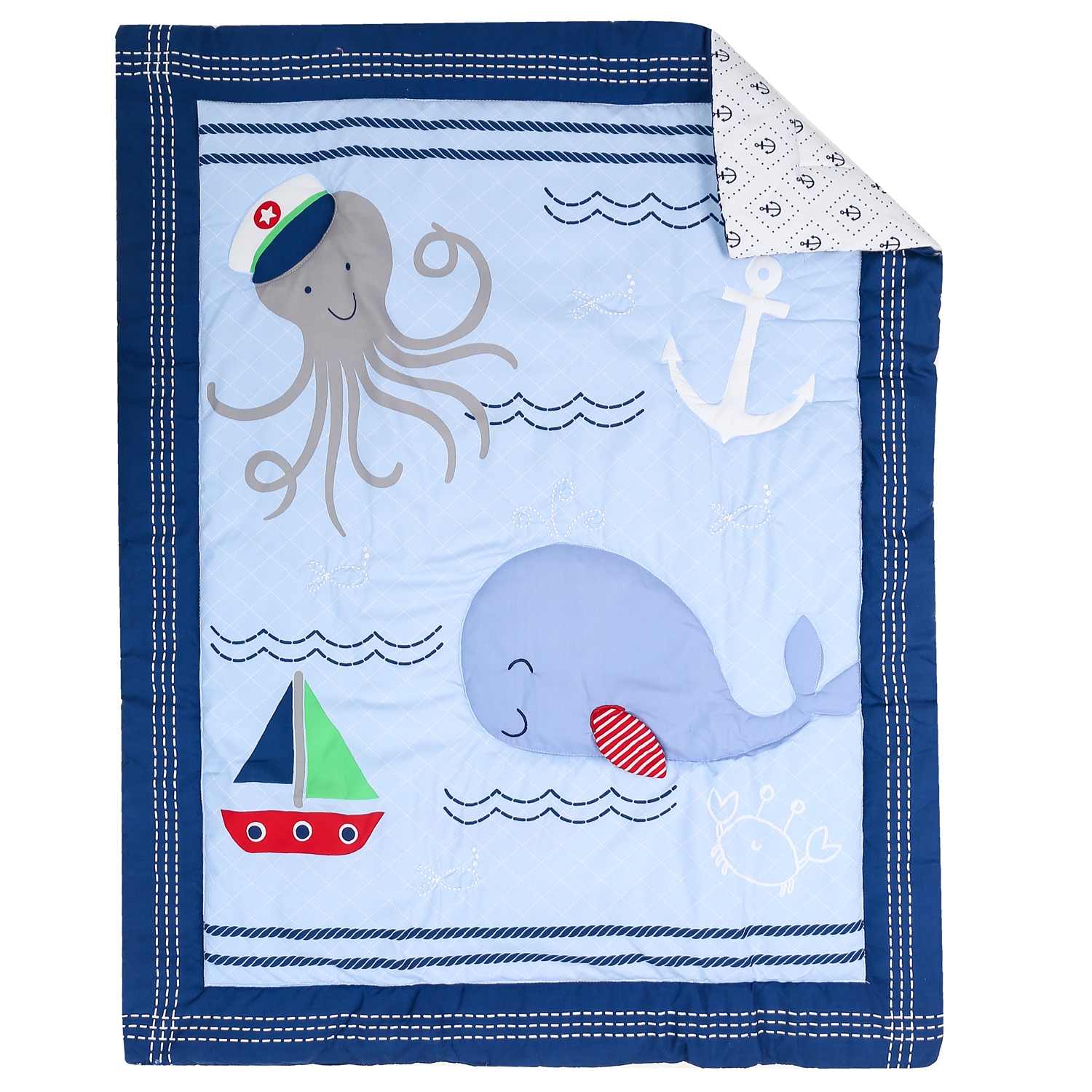 7Pcs Ocean Theme Baby Nursery  - огляд і ціна Baby Nursery Bedding Sets