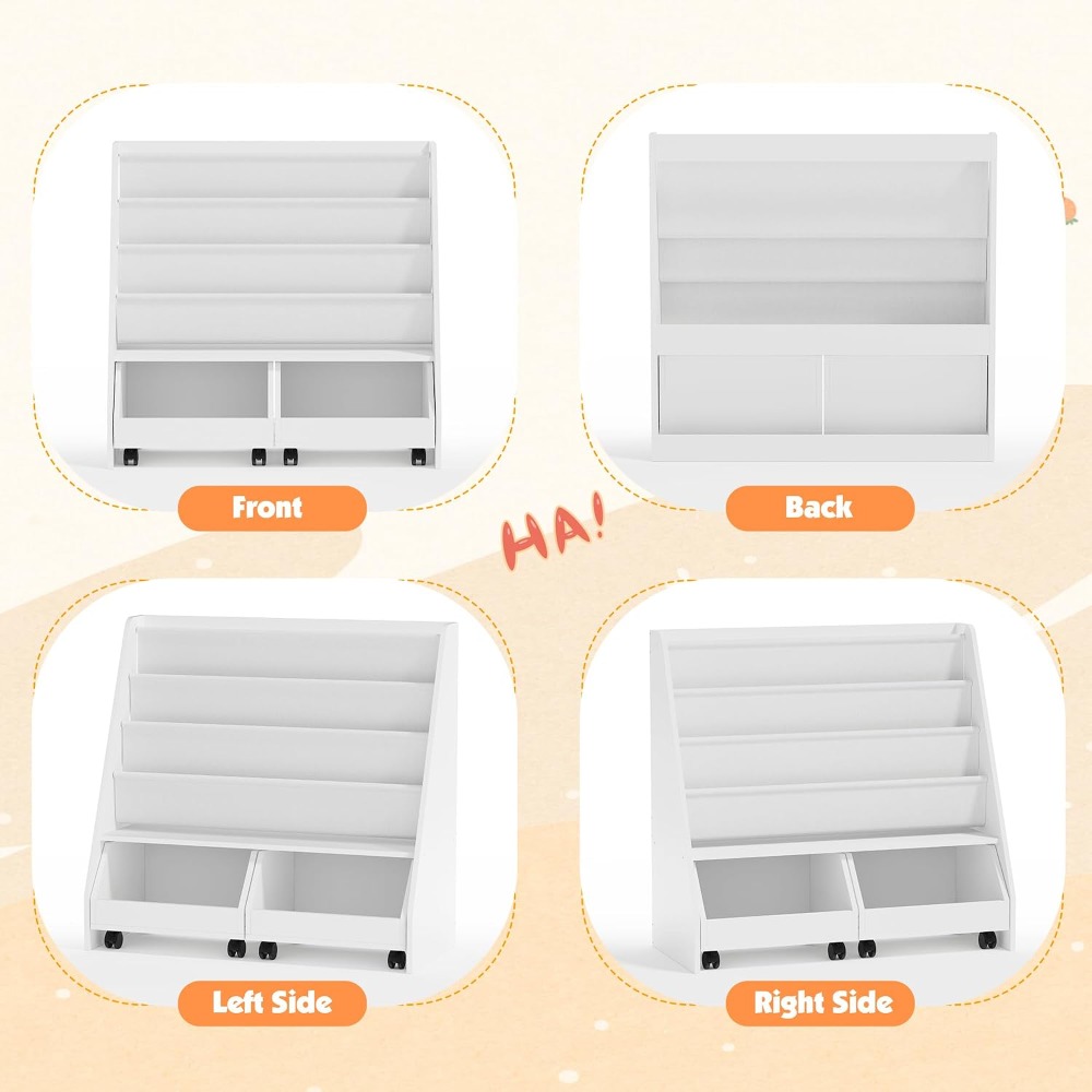 Kids Bookshelf with Two Movabl - огляд і ціна Baby Nursery Drawers