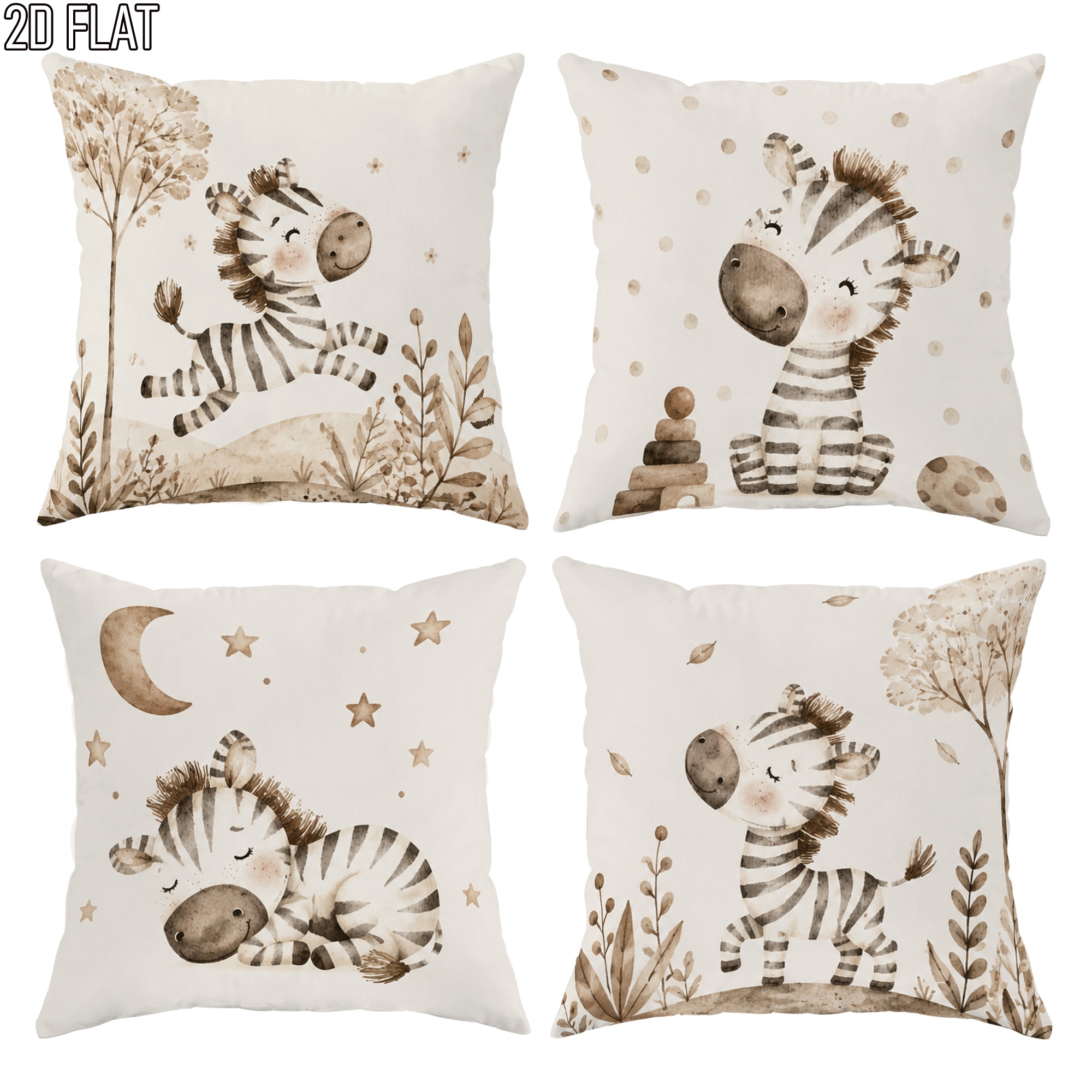 Cute Zebra Nursery Pillowcase  - огляд і ціна Baby Nursery Bedding Sets