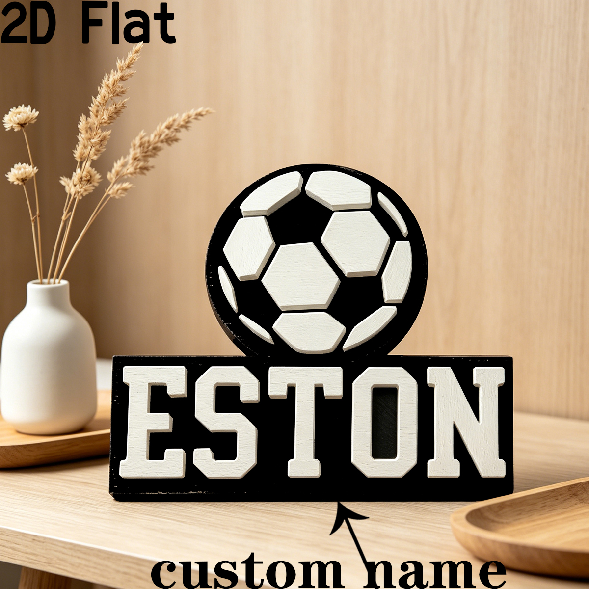 1Pc Custom Football Style Wood - огляд і ціна Baby Nursery Room