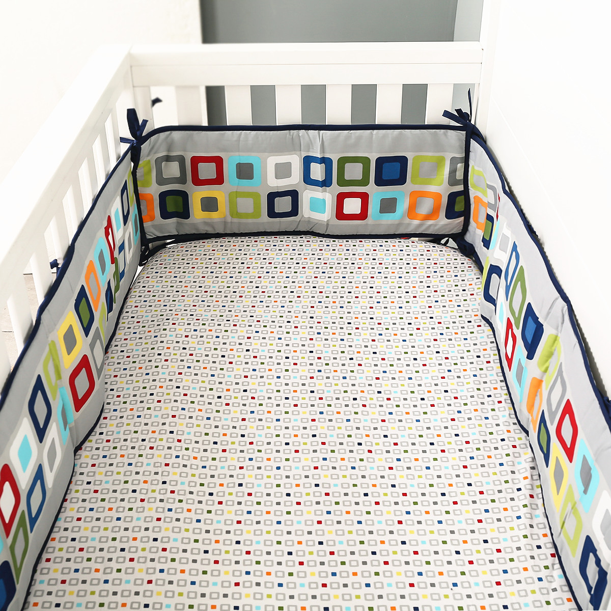 7Pcs Crib Bedding Set baby bed - огляд і ціна Baby Nursery Bedding Sets