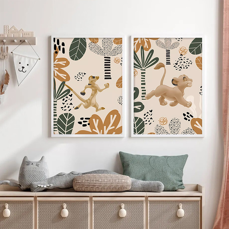 Kid Lion King Boho Posters and - огляд і ціна Baby Nursery Animal Prints