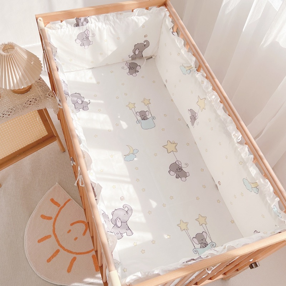 5Pcs Crib Bedding Set Girl Bab - огляд і ціна Baby Nursery Animal Prints