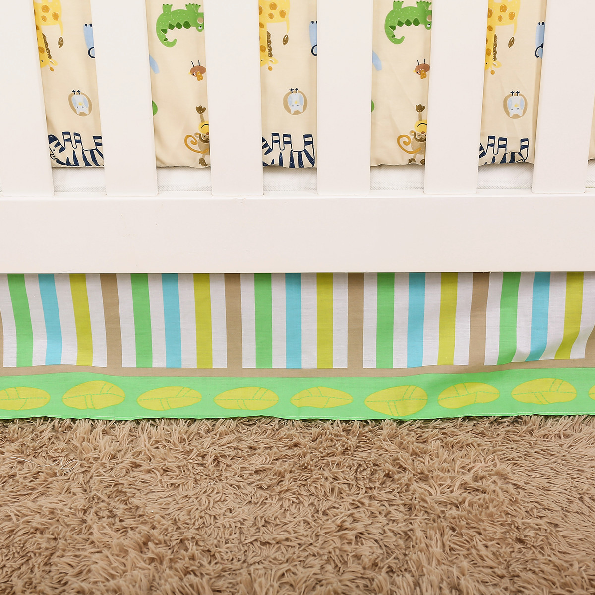 3Pcs Embroidered baby crib bed - огляд і ціна Baby Nursery Bedding Sets