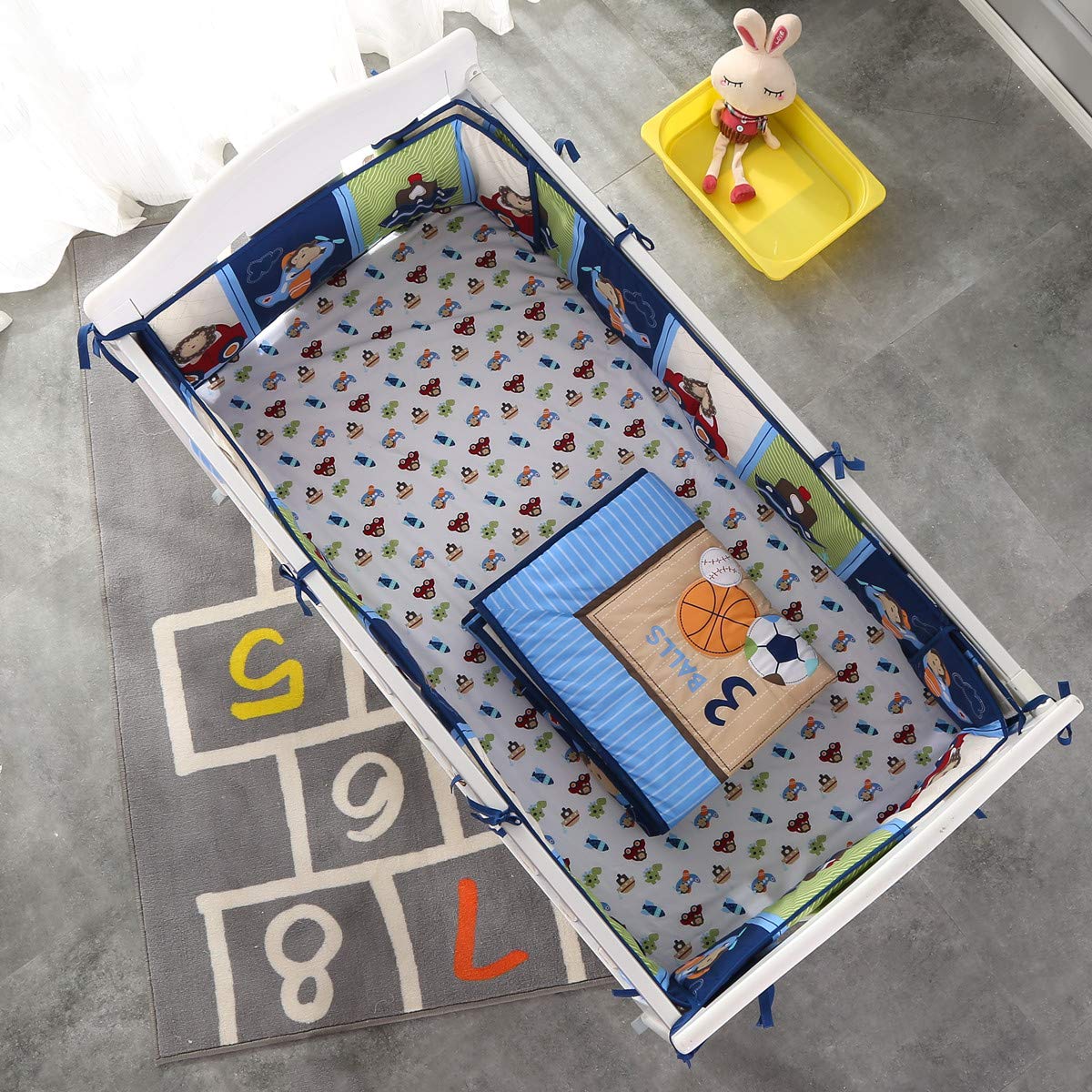 7Piece Crib Bedding Set Infant - огляд і ціна Baby Nursery Bedding Sets