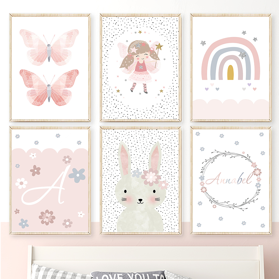 Cute Girl Rabbit Flower Butter - огляд і ціна Baby Nursery Pictures