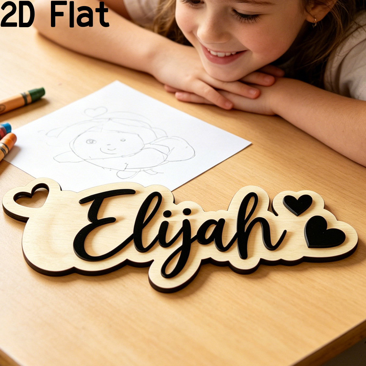 1Pc Custom Love Decor Wooden A - огляд і ціна Baby Nursery Room