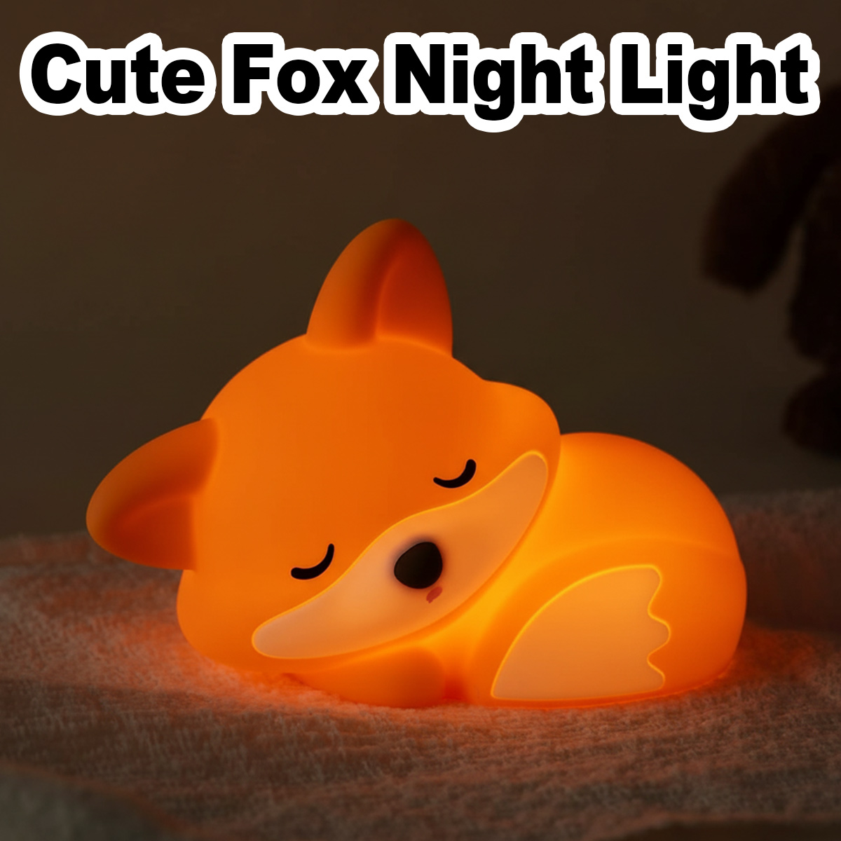 Sleeping Fox Night Light Type- - огляд і ціна Baby Nursery Light Fixture