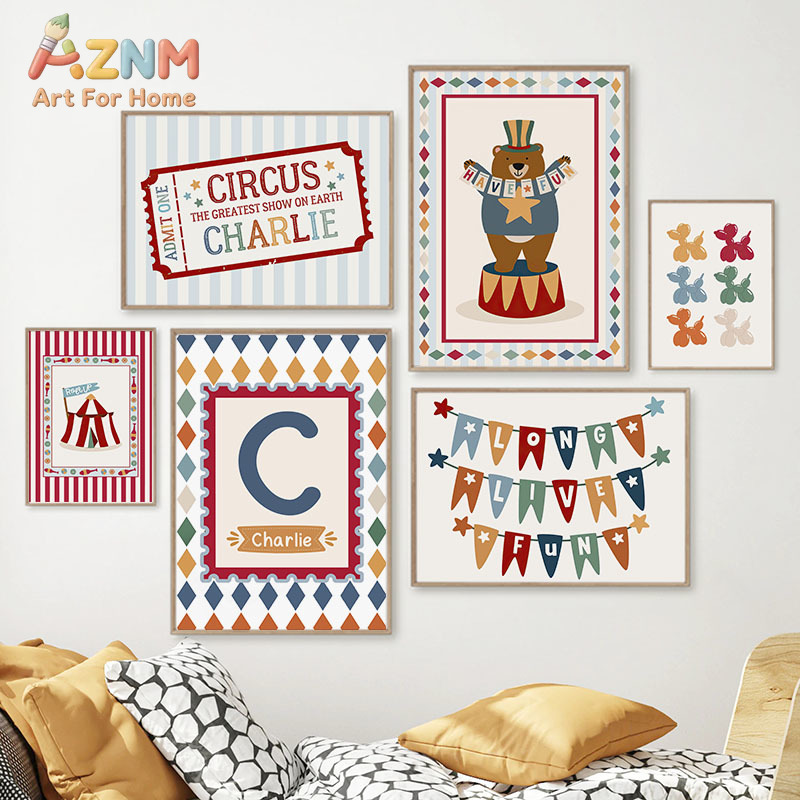 Circus Bear Magician Dog Quote - огляд і ціна Baby Nursery Pictures