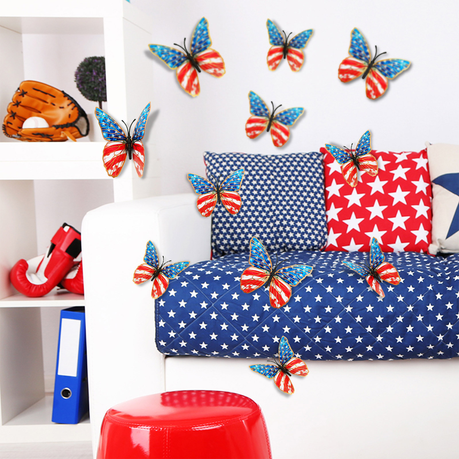 3d Butterfly Wall Stickers Ame - огляд і ціна Baby Nursery Room